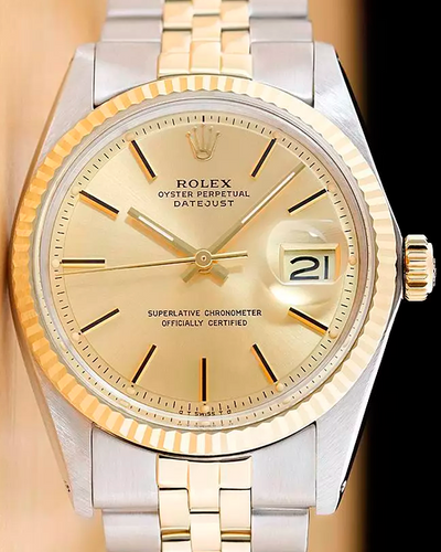 Rolex Datejust 36MM Champagne Dial Two-Tone Jubilee Bracelet (1601)