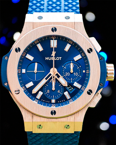 Hublot Big Bang 44MM Blue Dial Rubber Strap (301.PX.7180.LR)