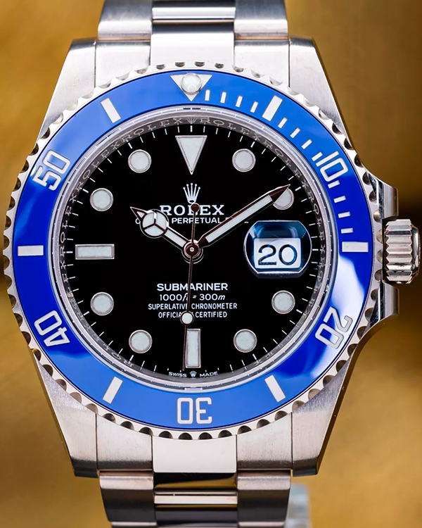 2020 Rolex Submariner Date "Cookie Monster" 41MM Black Dial White Gold Oyster Bracelet (126619LB)