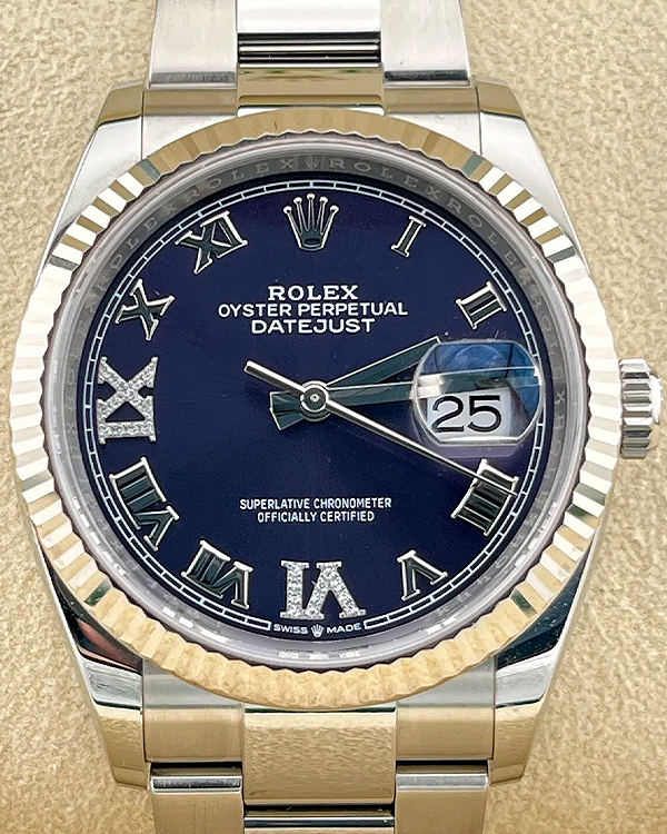 2024 Rolex Datejust 36MM Purple Aubergine Diamond Dial Oyster Bracelet (126234)