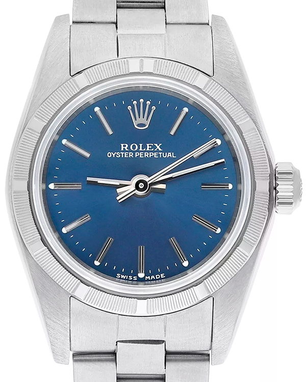 (Y serial) Rolex Oyster Perpetual 26MM Blue Dial Oyster Bracelet (76030)