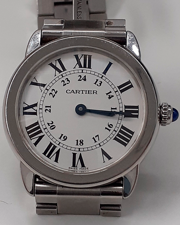 Cartier Ronde De Cartier 29MM Quartz White Dial Steel Bracelet (3601 ...