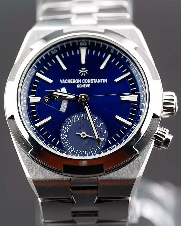 2022 Vacheron Constantin Overseas Dual Time 41MM Blue Dial Steel Bracelet (7900V/110A-B334)