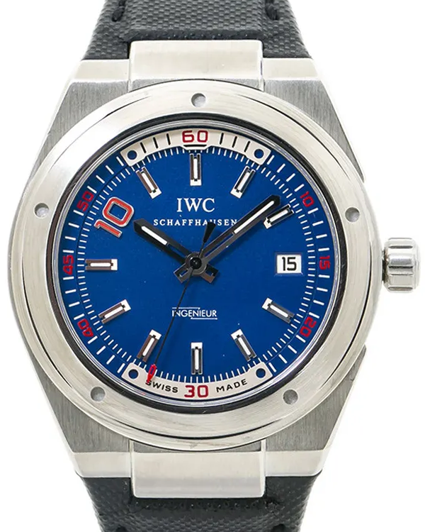 IWC Schaffhausen Ingenieur Zidane 44MM Blue Dial Rubber Strap (IW323403)