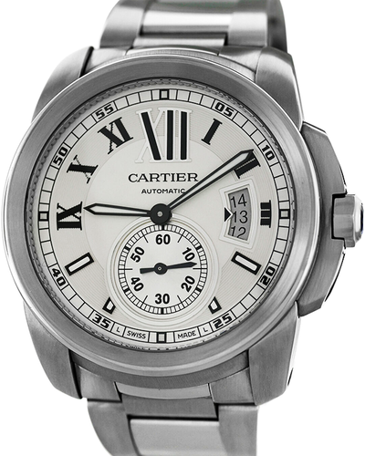 Cartier Calibre de Cartier 42MM Silver Dial Steel Dial (W7100015)