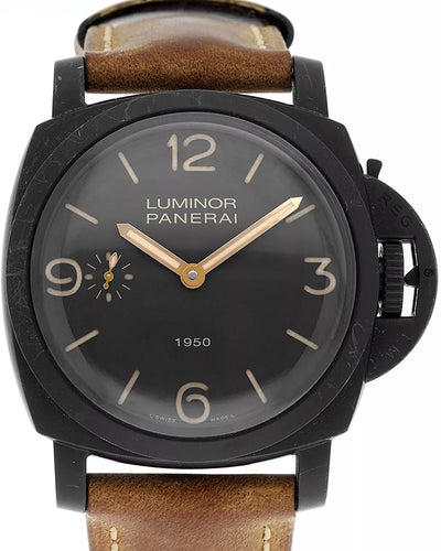 Panerai Luminor 1950 3 Days Composite L. E. 47MM Brown Dial Leather Strap (PAM00375)