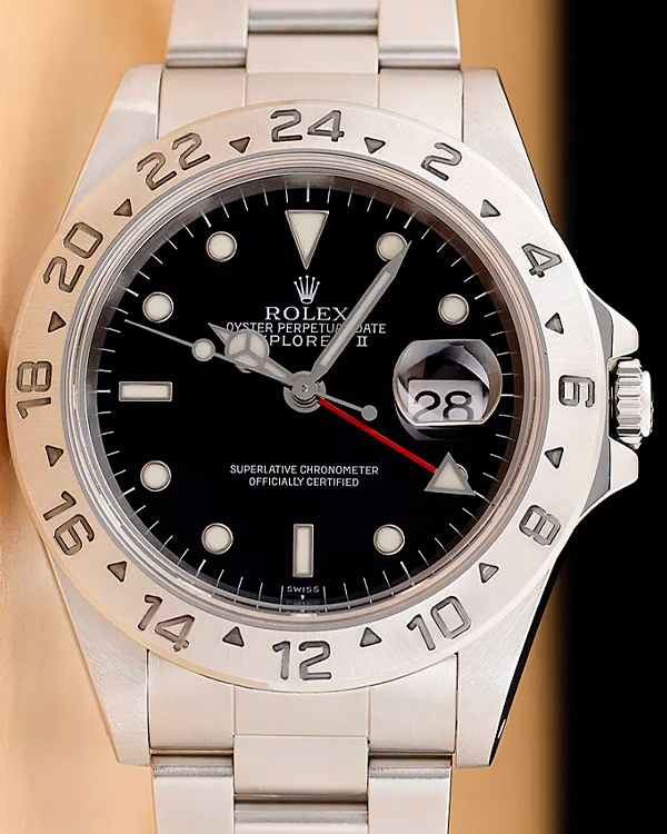 Rolex Explorer II 42MM Black Dial Oyster Bracelet (16570)