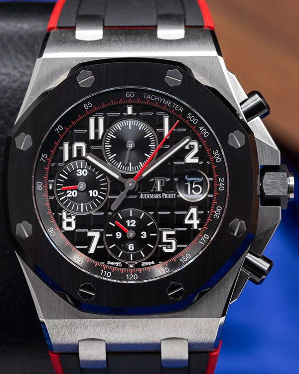 2019 Audemars Piguet Royal Oak Offshore "Vampire" 42MM Black Dial Rubber Strap (26470SO.OO.A002CA.01)