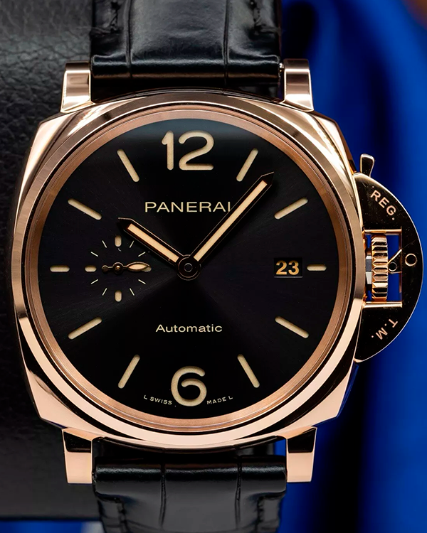 2024 Panerai Luminor Due 42MM Black Dial Leather Strap (PAM01041)