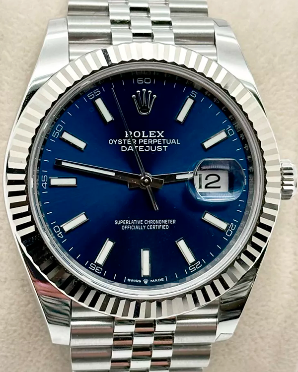 2024 Rolex Datejust 41MM Blue Dial Jubilee Bracelet (126334)