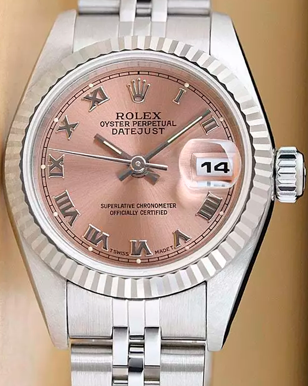 Rolex Lady-Datejust 26MM Salmon Dial Jubilee Bracelet (69174)