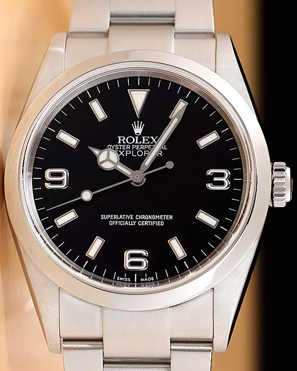 Rolex Explorer 36MM Black Dial Steel Bracelet (114270)