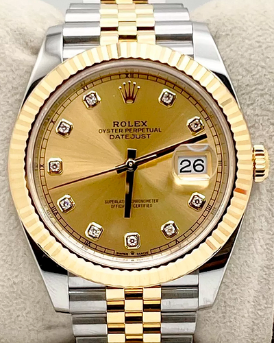 2024 Rolex Datejust 41MM Champagne Dial Two-Tone Jubilee Bracelet (126333)