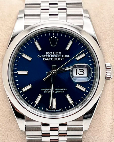 2021 Rolex Datejust 36MM Blue Dial Jubilee Bracelet (126200)