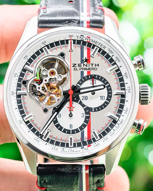 Zenith El Primero Chronomaster 1969 Tour Auto L.E. 42MM Silver Dial Leather Strap (03.2044.4061/01.C746)