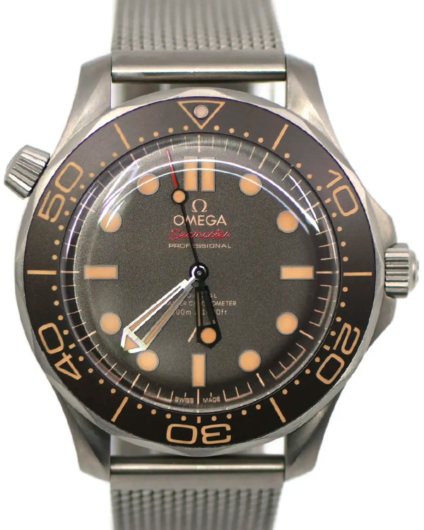 2022 Omega Seamaster Diver 300M "007 No Time To Die" 42MM Black Dial Titanium Bracelet (210.90.42.20.01.001)