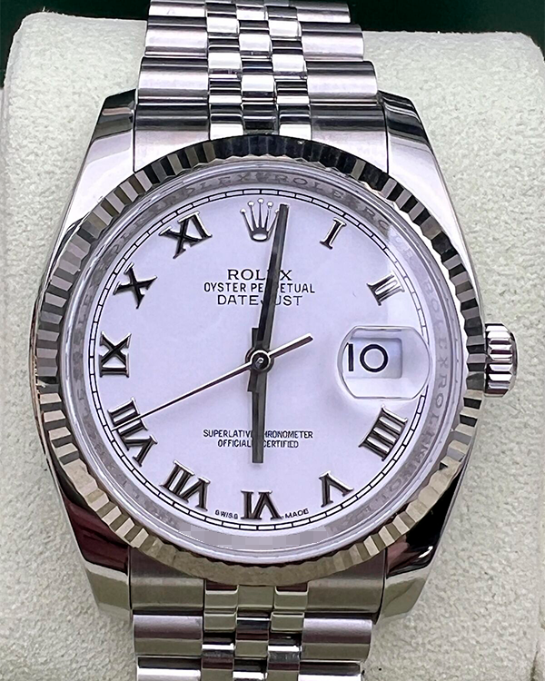 Rolex Datejust 36MM White Dial Jubilee Bracelet (116234)