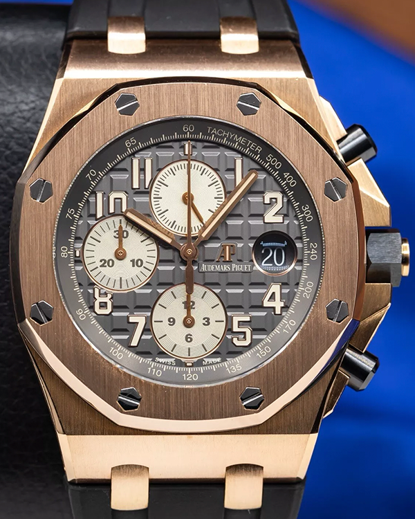 2018 Audemars Piguet Royal Oak Offshore "Half Brick" 42MM Grey Dial Rubber Strap (26470OR.OO.A125CR.01)