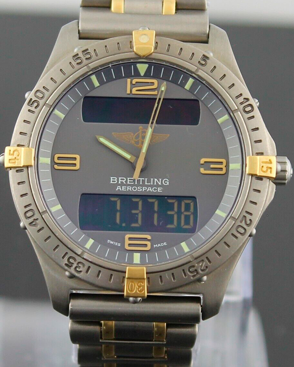 Breitling Aerospace 40MM Grey Dial Two-Tone Bracelet (F56062)