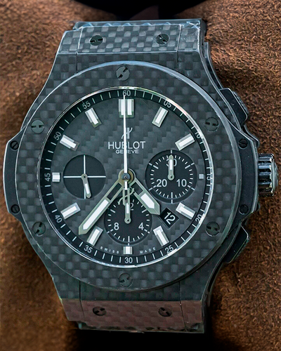 Hublot Big Bang 44MM Black Dial Rubber Strap (301.QX.1724.RX)