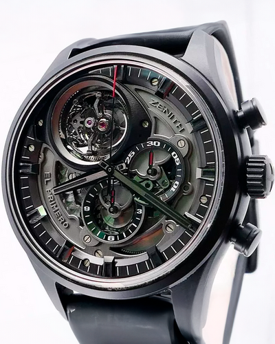 Zenith El Primero Tourbillon 45MM Skeleton Dial Rubber Strap (49.2520.4035/98.R576)