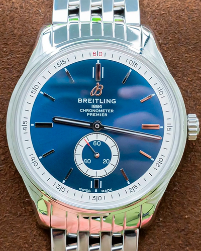 Breitling Premier Automatic 40MM Blue Dial Steel Bracelet (A37340351C1A1)