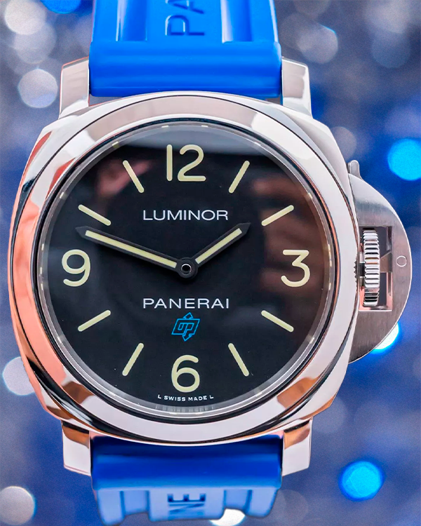 2018 Panerai Luminor Base Logo 44MM Black Dial Rubber Strap (PAM00774)