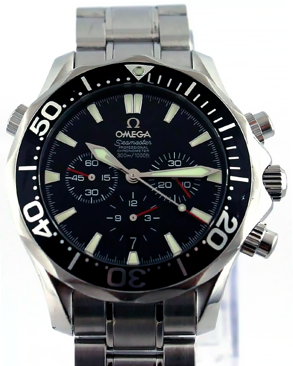 2009 Omega Seamaster Diver 300M 41.5MM Black Dial Steel Bracelet (2594.52.00)