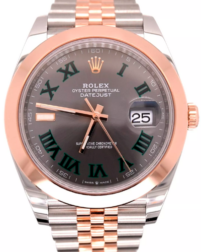 2023 Rolex Datejust 41MM "Wimbledon" Slate Dial Two-Tone Jubilee Bracelet (126301)