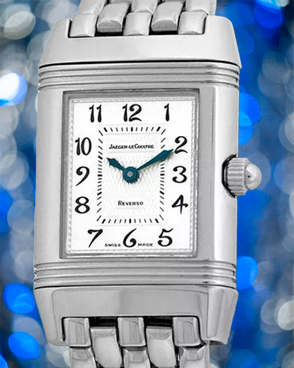 Jaeger-LeCoultre Reverso Duetto 20.5MM White/Mother of Pearl Dial Steel Bracelet (266.8.44)