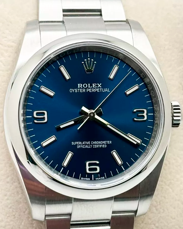 2018 Rolex Oyster Perpetual 36MM Blue Dial Oyster Bracelet (116000)