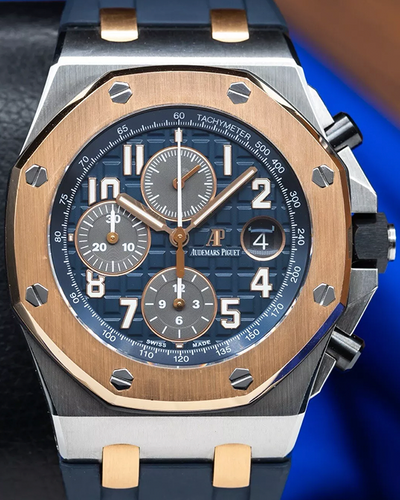 2021 Audemars Piguet Royal Oak Offshore 42MM Blue Dial Rubber Strap (26471SR.OO.D101CR.01)