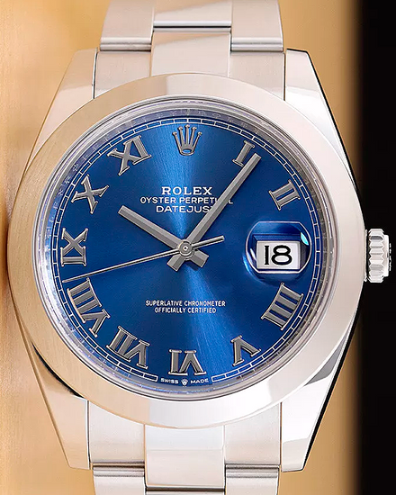 2023 Rolex Datejust 41MM Blue Dial Oyster Bracelet (126300)