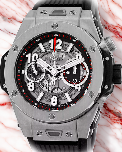 2017 Hublot Big Bang Unico 45MM Skeleton Dial Rubber Strap (411.NX.1170.RX)