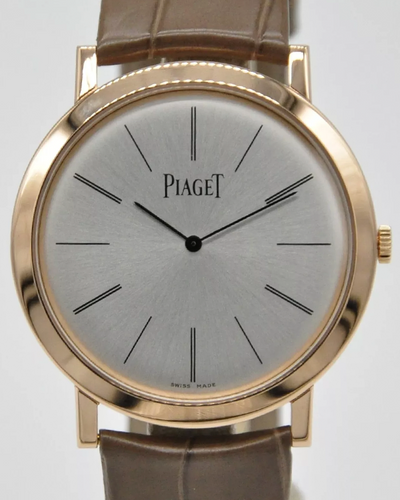 2018 Piaget Altiplano Ultra-Thin 38MM Silver Dial Leather Strap (G0A31114)