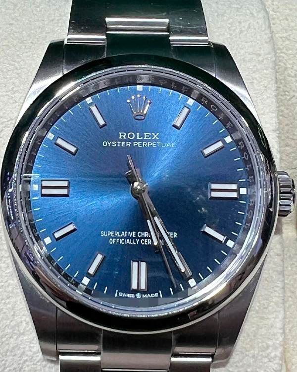 2021 Rolex Oyster Perpetual 36MM Blue Dial Oyster Bracelet (126000)