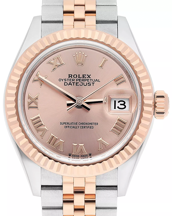 2022 Rolex Lady-Datejust 28MM Pink Sundust Dial Two-Tone Jubilee Bracelet (279171)