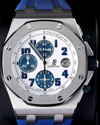 Audemars Piguet Royal Oak Offshore 42MM White Dial Rubber Strap (26020ST)