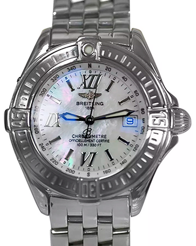 Breitling B-Class Cockpit 31MM Mother Of Pearl Dial Steel Bracelet (A71365)