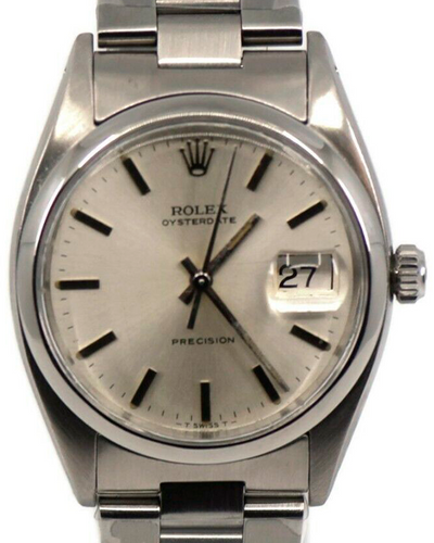 Rolex Oyster Precision 34MM Silver Dial Steel Bracelet (6494)