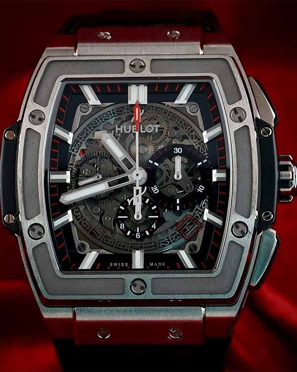 2020 Hublot Spirit Of Big Bang 45MM Skeleton Dial Leather Strap (601.NX.0173.LR)