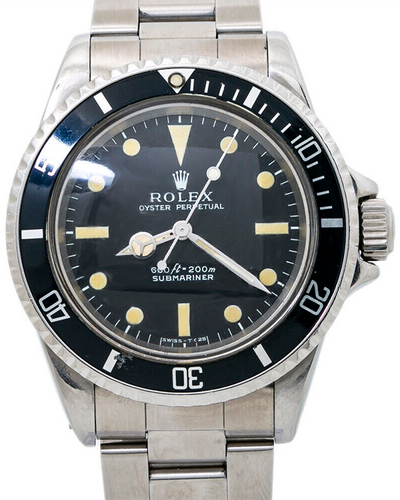 Rolex Submariner No Date 40MM Black Dial Steel Bracelet (5513)