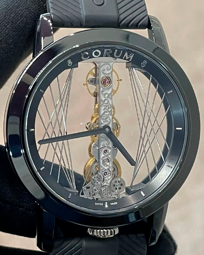 Corum Golden Bridge Art Deco L.E. 43MM Skeleton Dial Rubber Strap (113.955.95/F371 CA59G)