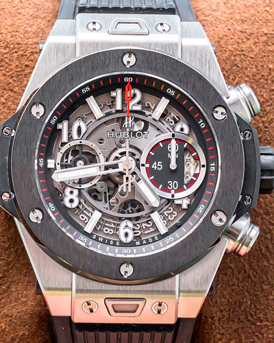 Hublot Big Bang Unico 45MM Skeleton Dial Rubber Strap (411.NM.1170.RX)