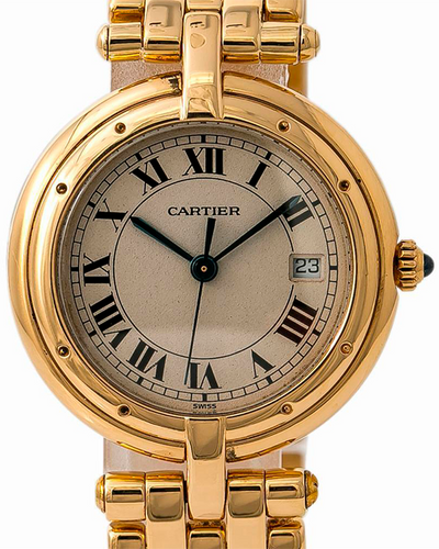 Cartier Panthère Vendome 30MM Quartz Silver Dial Yellow Gold Bracelet (883964)