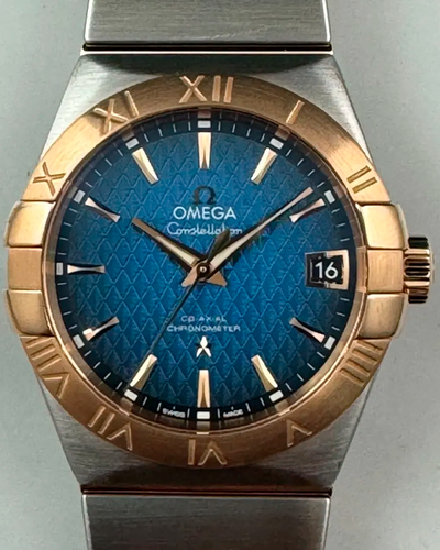 Omega Constellation 38MM Blue Dial Two-Tone Bracelet (123.20.38.21.03.001)
