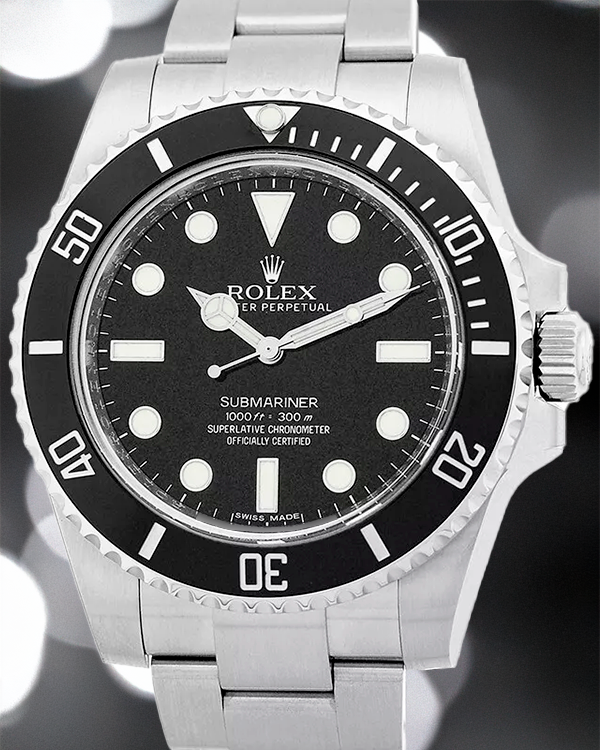 2019 Rolex Submariner No-Date 40MM Black Dial Oyster Bracelet (114060)