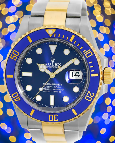 2021 Rolex Submariner Date "Bluesy" 41MM Blue Dial Two-Tone Oyster Bracelet (126613LB)