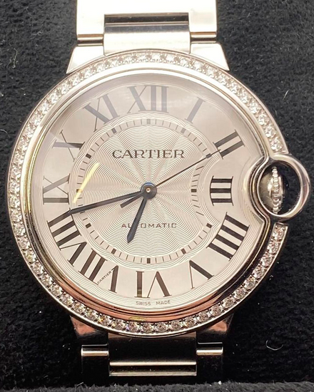 Cartier Ballon Bleu De Cartier 36MM Silver Dial Steel Bracelet