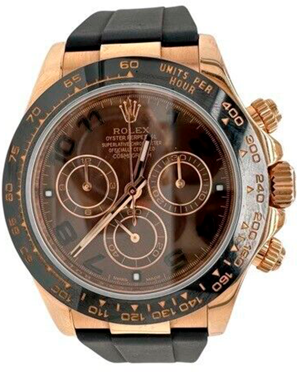 Rolex Cosmograph Daytona 40MM Chocolate Dial Oysterflex Strap (116515LN)